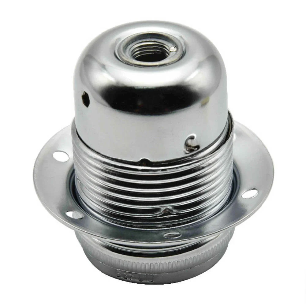 E27 vintage lamp holder featuring a metal threaded base and vintage industrial design.