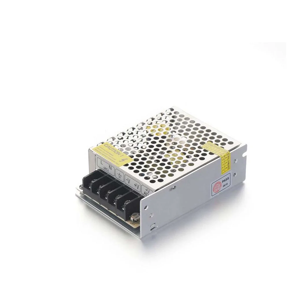Aluminum 24V switching power supply with screw terminals, 110-220V input, 3A output, 72W, IP20 rating