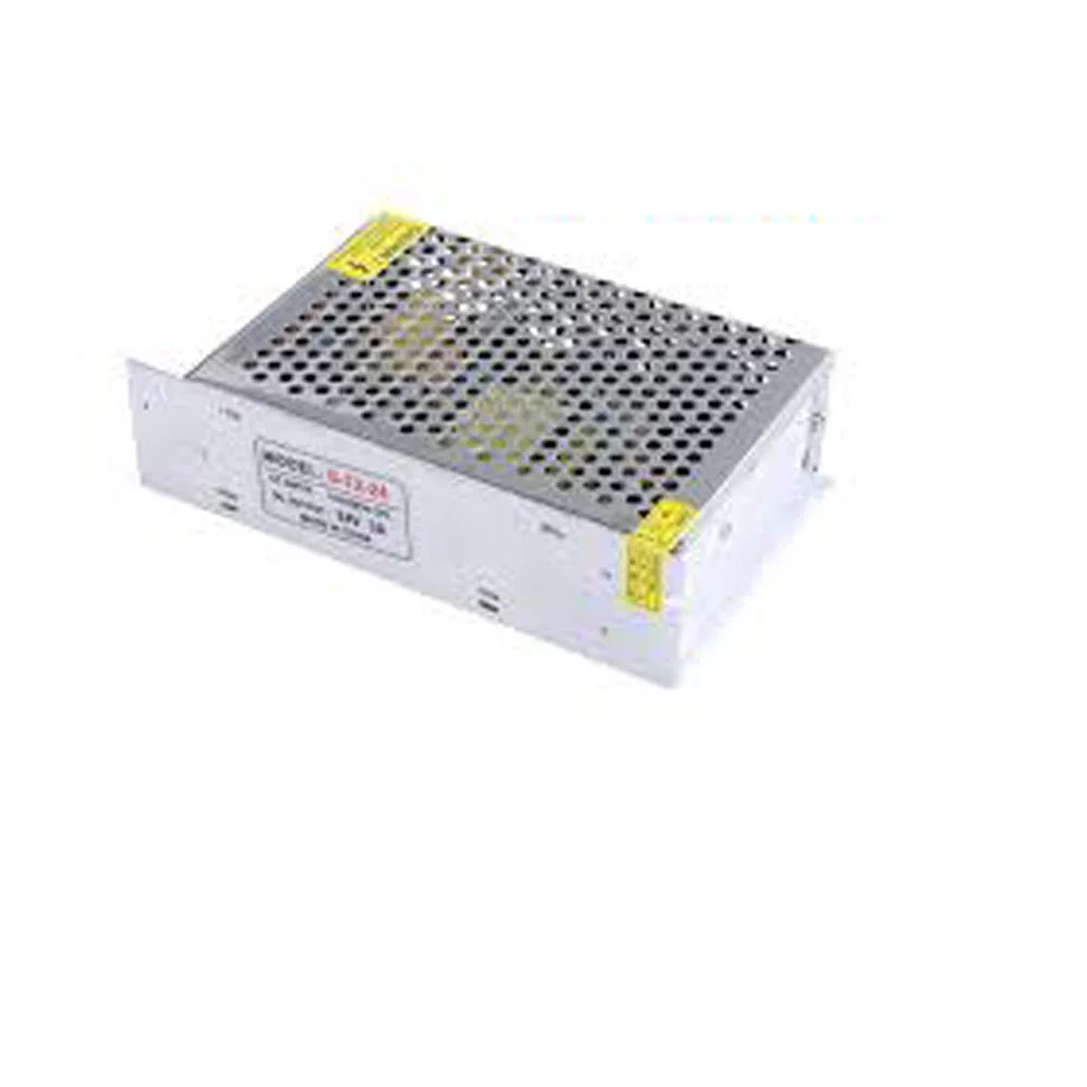 Aluminium enclosed IP20 power supply, 24V DC output, 72W, with screw terminals and 110‑220V input.