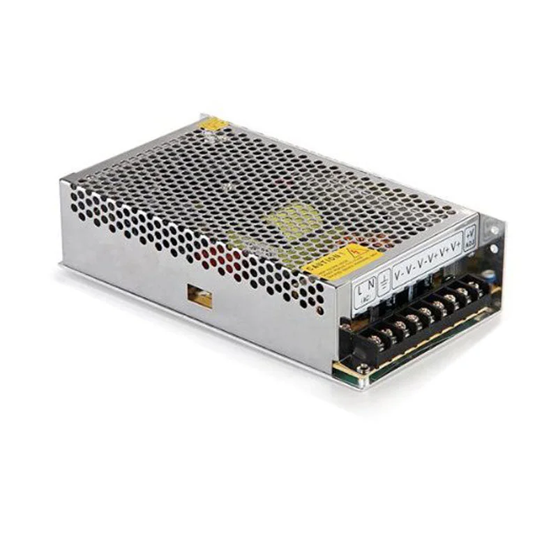 Aluminum alloy 300W switching power supply with metal honeycomb shell, screw terminals, and built‑in cooling fan.