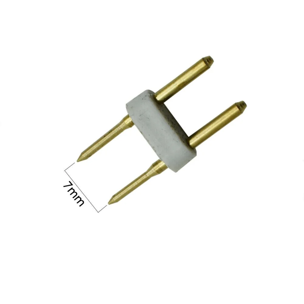 Connecting 7mm pin for LED neon flex accessories, used to splice and attach power cords.