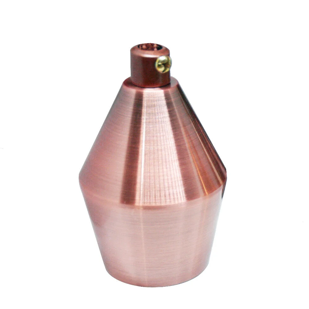 Black aluminium pendant lamp holder with exposed bulb socket for E27 screw‑on bulbs.