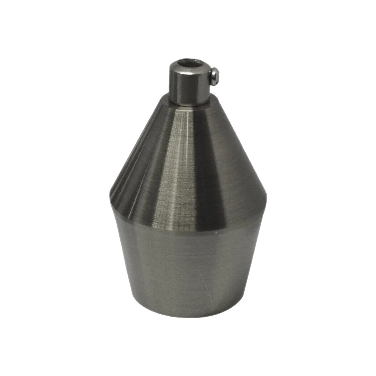 black brass pendant bulb holder with E‑27 screw‑on socket, aluminium body, vintage style