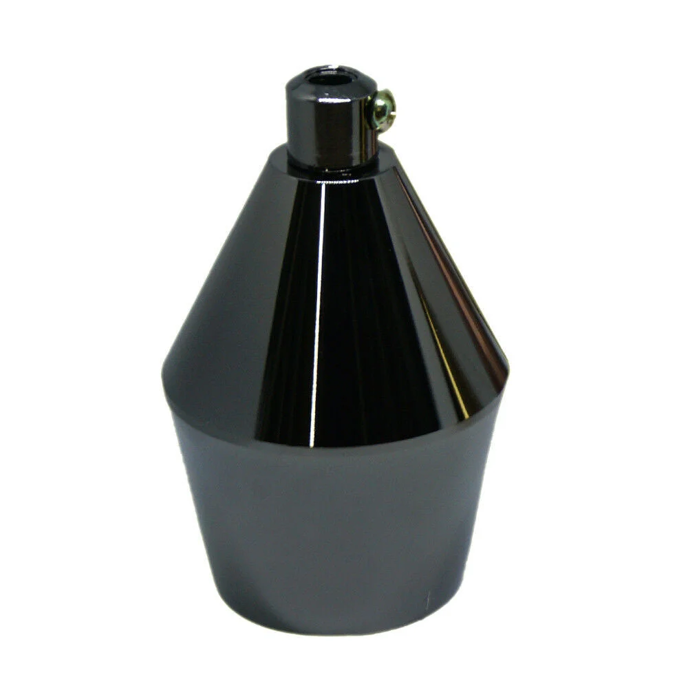 Brass pendant bulb holder in black, screw‑on E27 socket, vintage exposed bulb style
