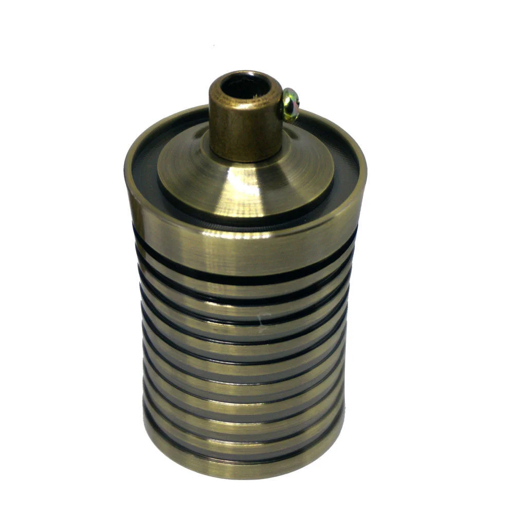 Metal E27 ceiling lamp holder, vintage style, durable ceiling light fitting with mounting plate, works with LED and CFL bulbs