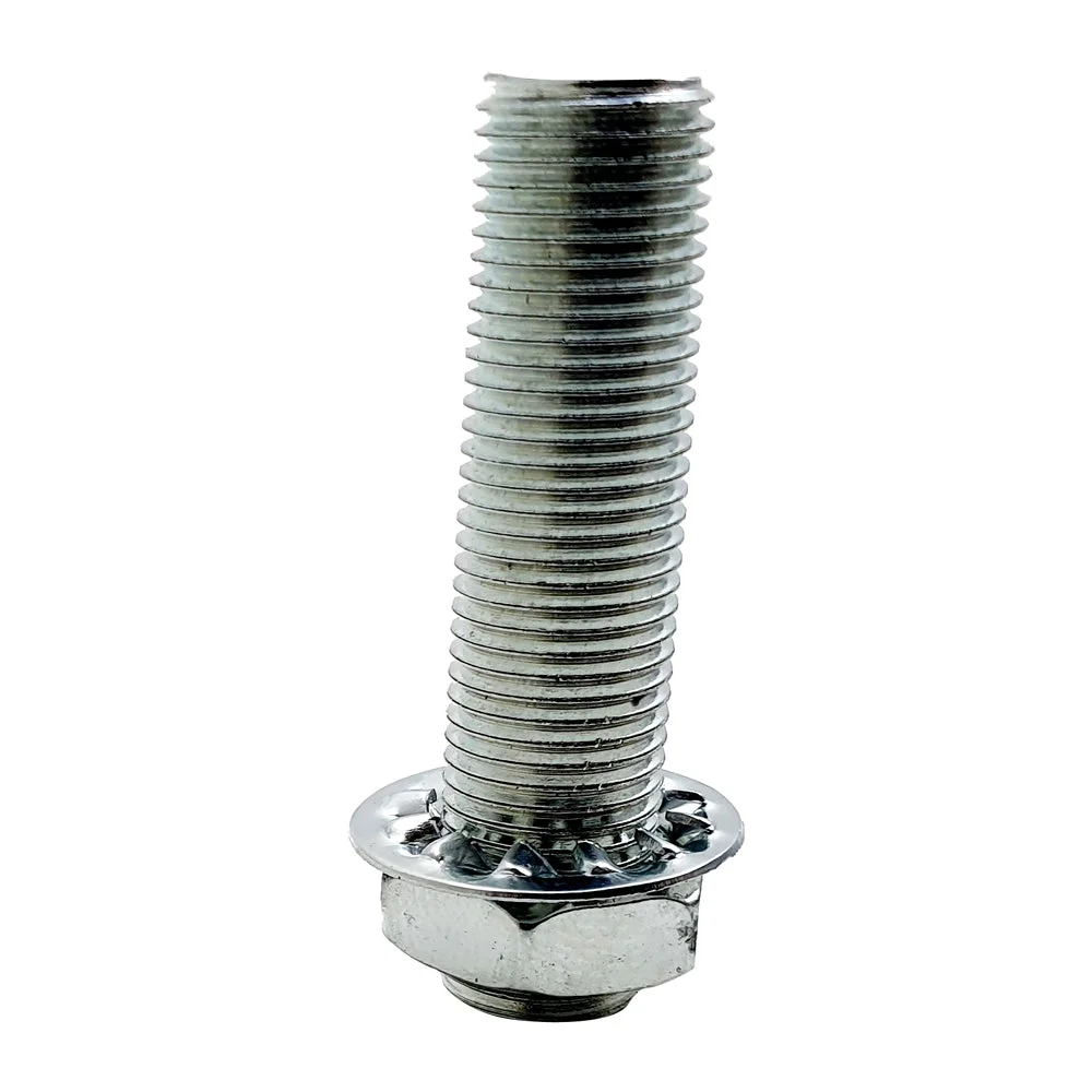 Set of five silver threaded lamp repair parts, 40 mm long M10 zinc alloy rods with fine 1 mm pitch.