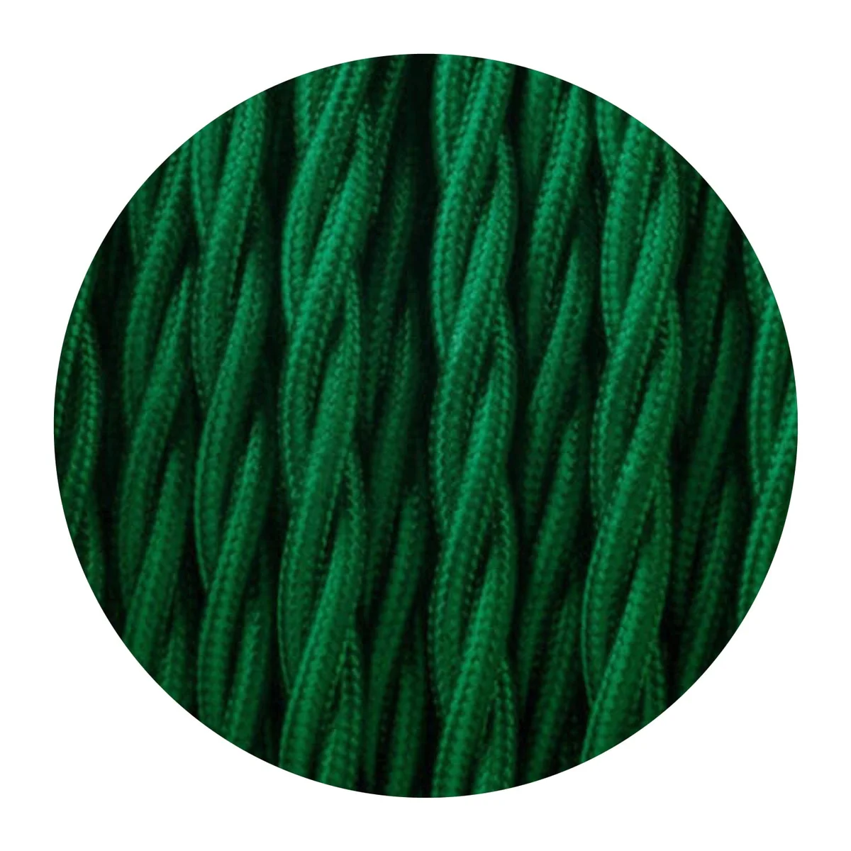 UK electric cable: 2‑core twisted fabric cable, copper cores, PVC sheath, 5 mm diameter, flexible for lamp rewiring