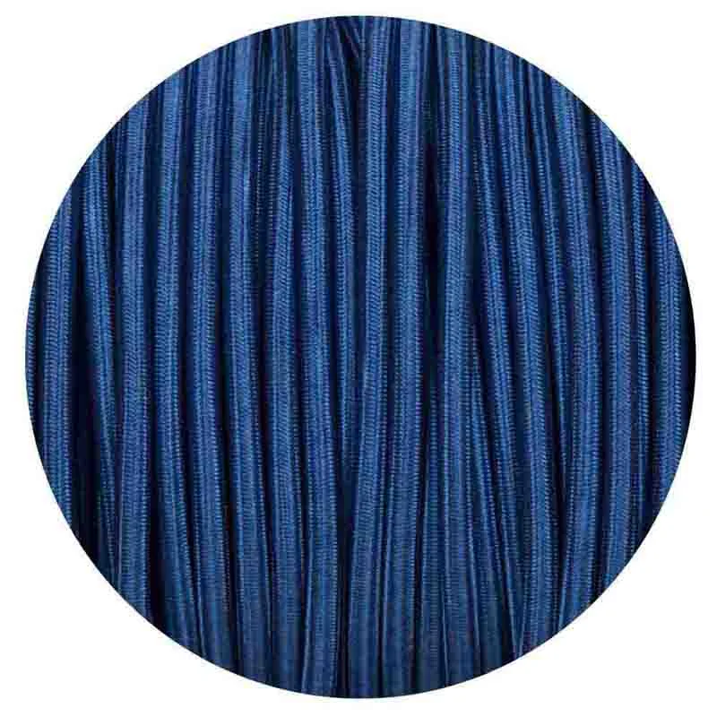 2‑core Italian braided cable wrapped in smooth fabric, shown in a bundle of 1m, 5m, or 10m lengths, 6mm diameter.