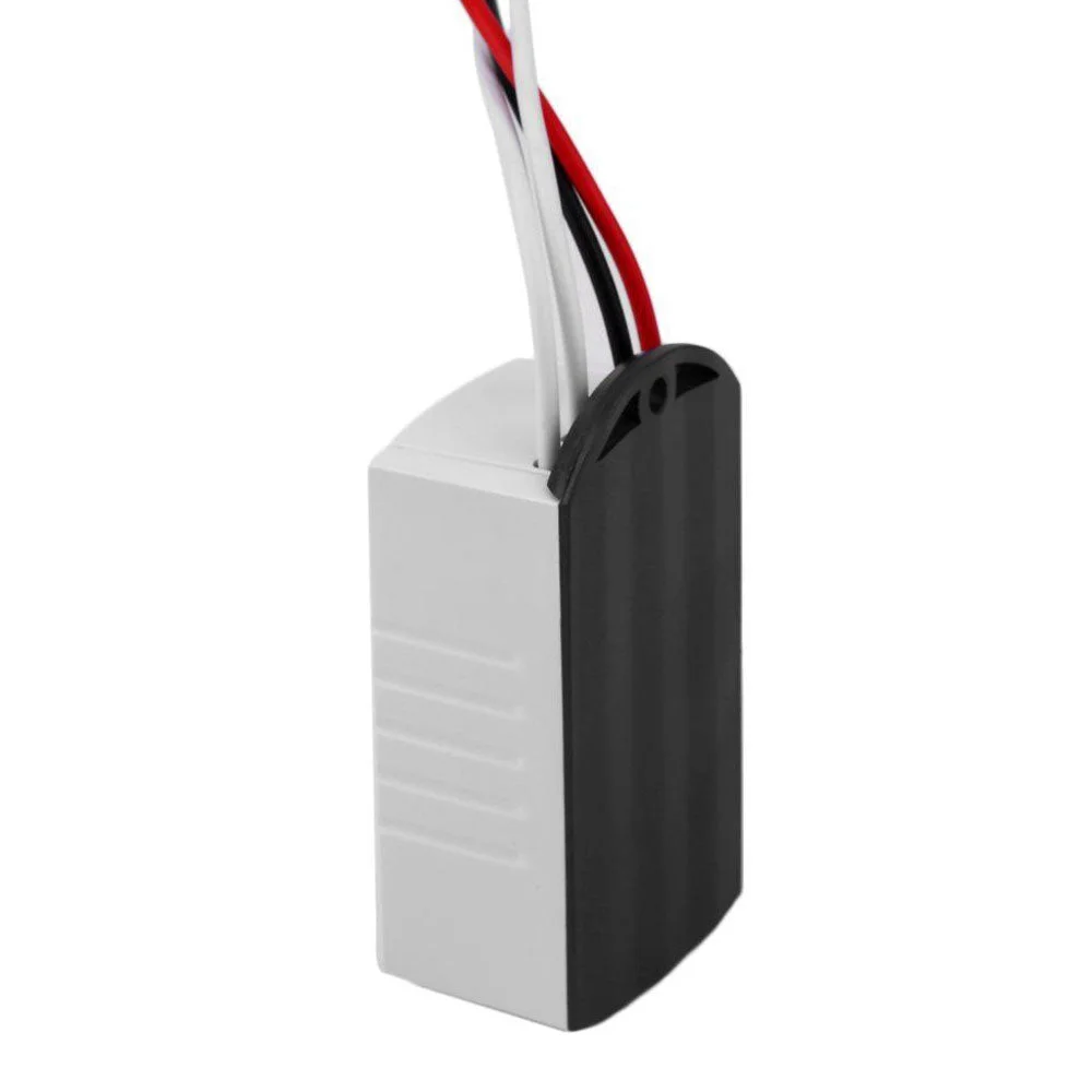 Compact 12V 18W constant voltage transformer in black ABS housing, labelled AC 100–240V, 12V output, 1.5A.