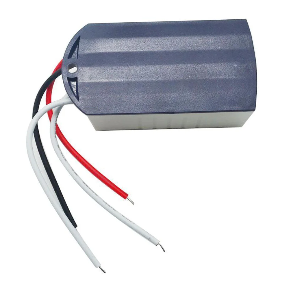 Compact black ABS plastic DC 12V LED driver unit, labeled 12V 18W, measuring 60×35×25 mm.