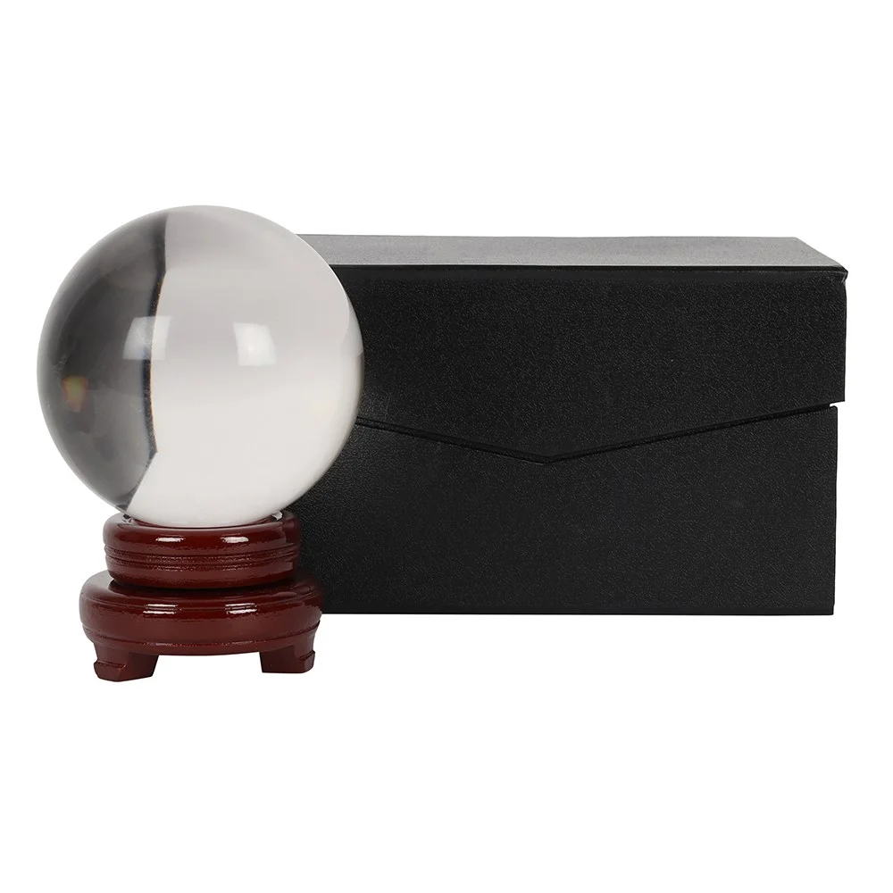 13cm crystal ball with stand and display box