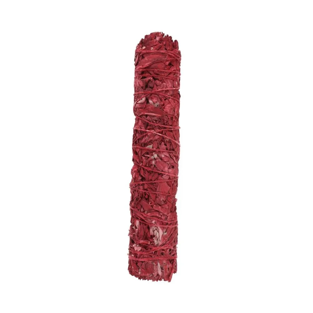 Large dragon's blood smudge stick 22.5cm handtied bundle of dried sage for cleansing and purifying spaces