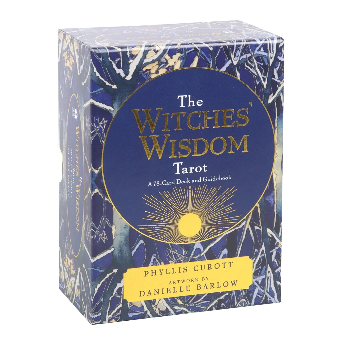 The Witches Wisdom Tarot Cards deck fanned out showing colorful, nature-inspired illustrations by Danielle Barlow