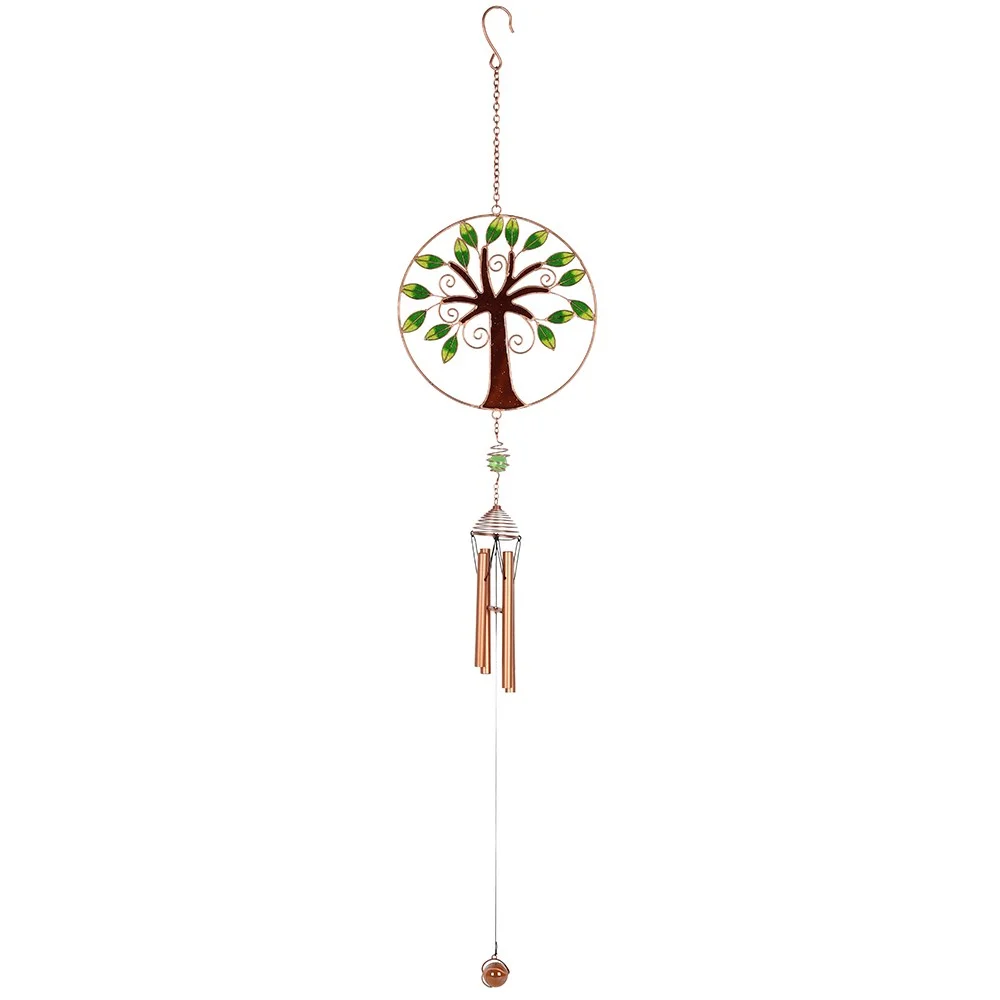 Tree of Life windchime with colorful metal tree design and hanging chimes, 86cm tall, ideal for outdoor spaces