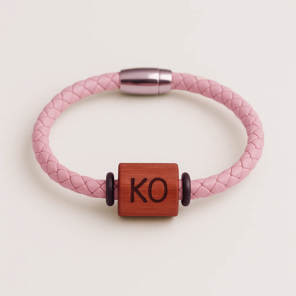 AC Milan Wave Interactive Microchip Bracelet with recyclable packaging bracelet and adjustable size on white background