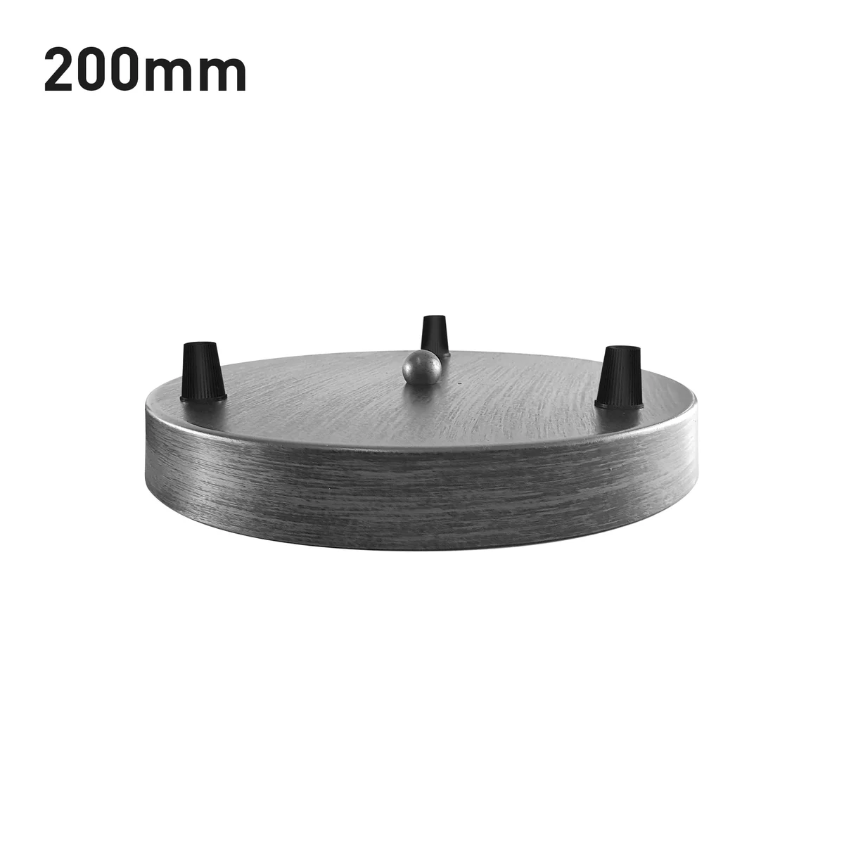 Multi colour 3 hole ceiling rose with hardware including screws and washers for pendant or chandelier installation